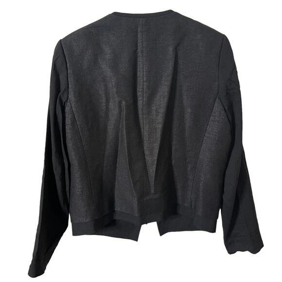 Elie Tahari black Metallic tuxedo blazer size 14 - Picture 2 of 7